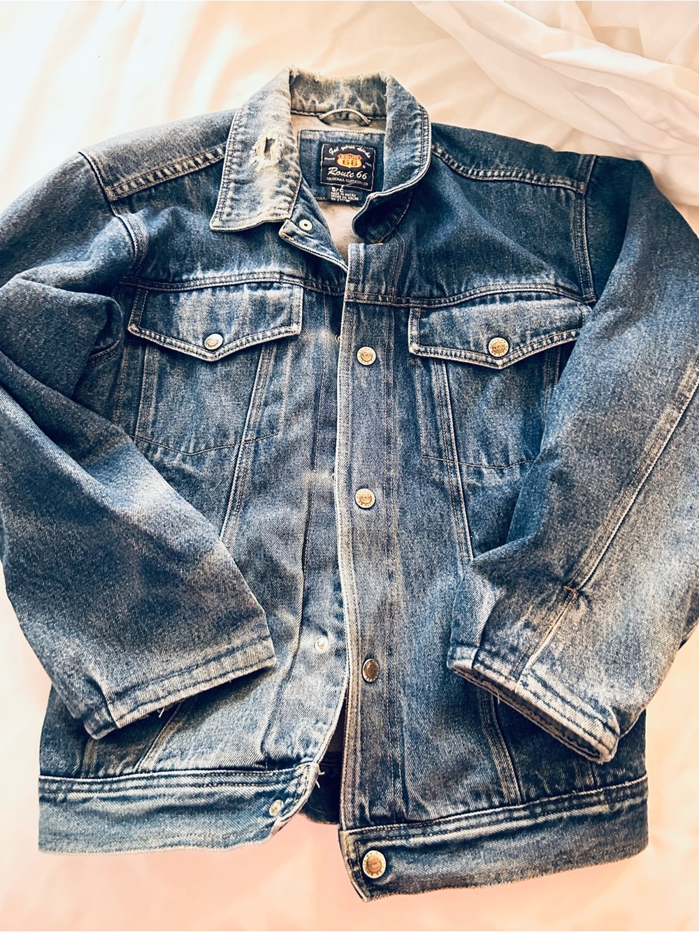 Vintage denim Route 66 jacket